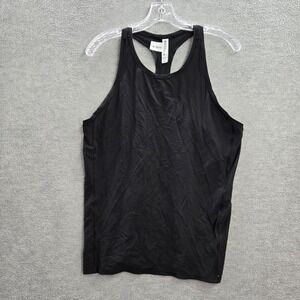 Athleta Women Activewear Top Medium Black Tank Nylon Spandex Sleeveless Pullover